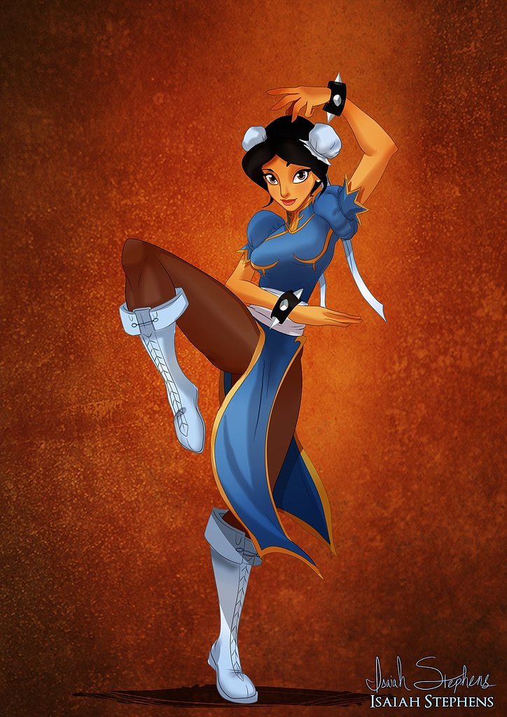 Jasmine as Chun-Li Read