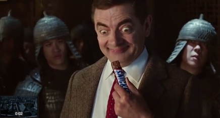 mr bean snickers ad