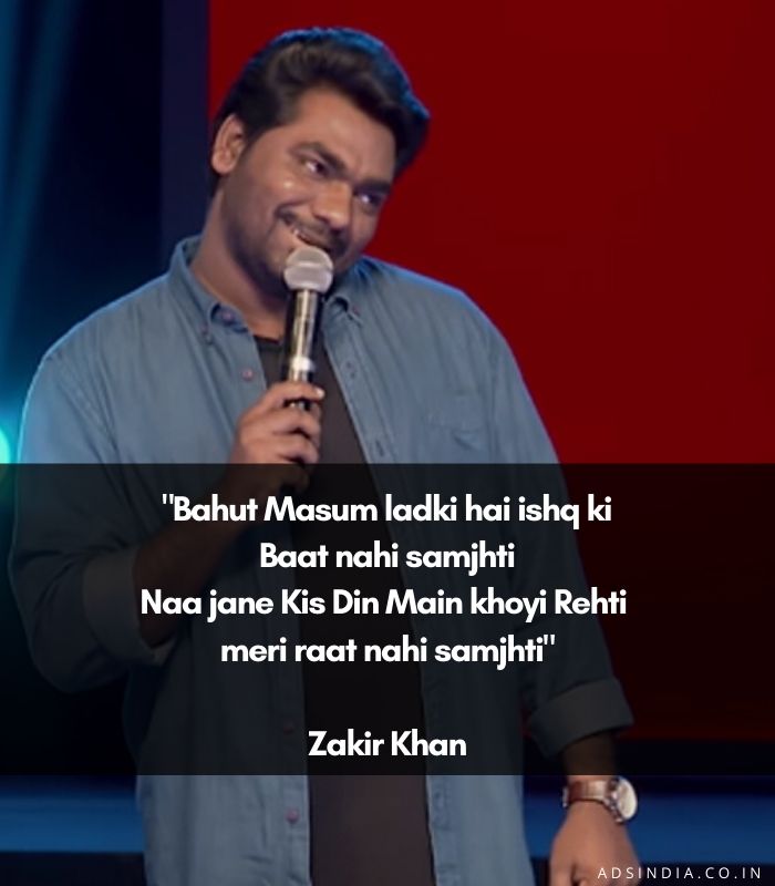 Zakir Khan Shayari 